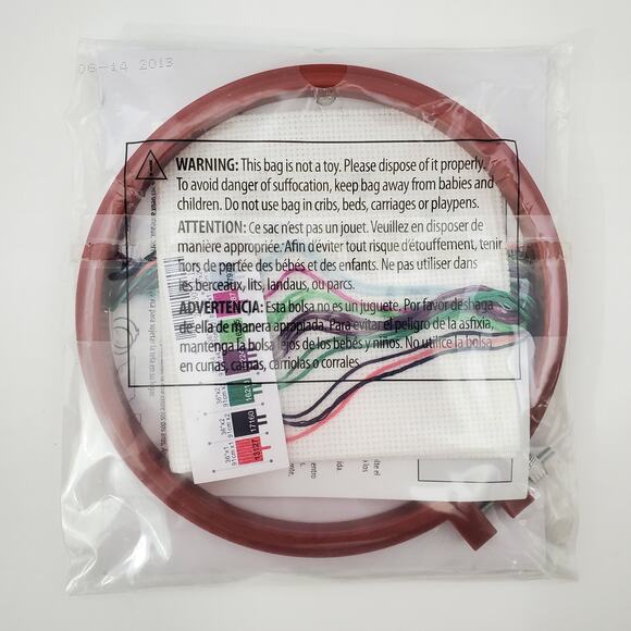 Learn A Craft 6" Cross Stitch Kit Everything Possible With God BEGINNER #72472 - Picture 3 of 4